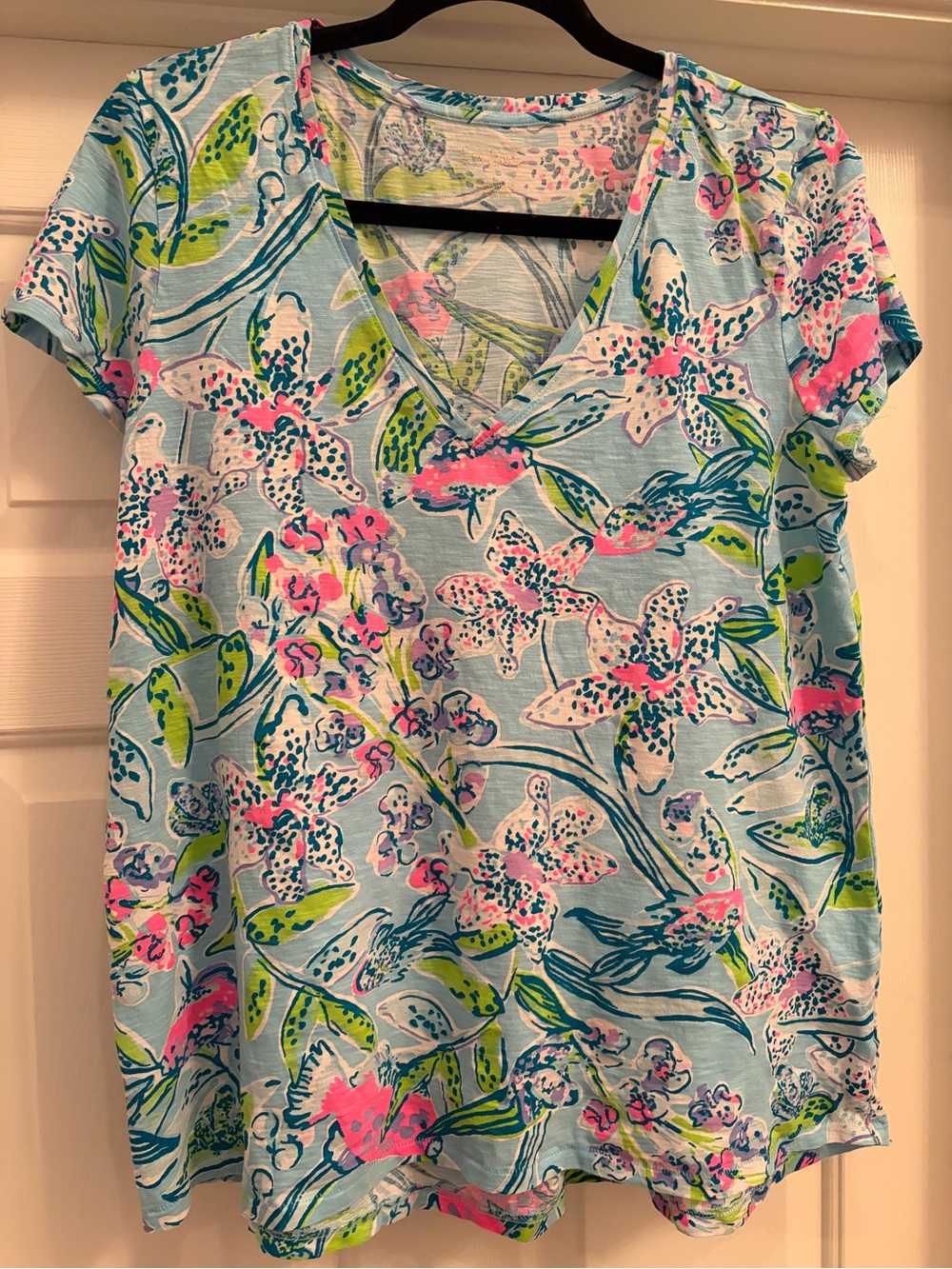 Lilly Pulitzer Tee Floral Size Large